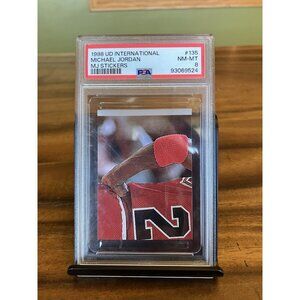 1998-99 Upper Deck MJ Sticker Collection Michael Jordan # 135 Graded PSA 8